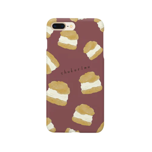 シュークリーム(赤茶色) Smartphone Case