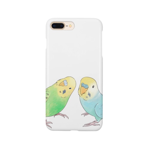 セキセイインコ　ちょこんとせきせいんこーず【まめるりはことり】 Smartphone Case