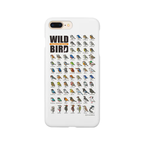 野鳥連合【白】 Smartphone Case