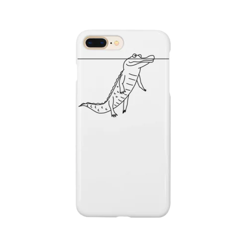 水中で変な格好してるワニ Smartphone Case