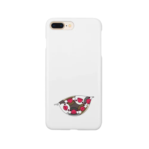 三密です！むちむち文鳥さん【まめるりはことり】 Smartphone Case