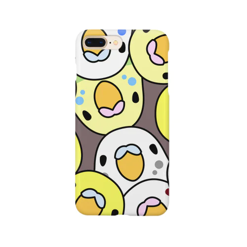 みっちりむっちり過密セキセイインコさん【まめるりはことり】 Smartphone Case