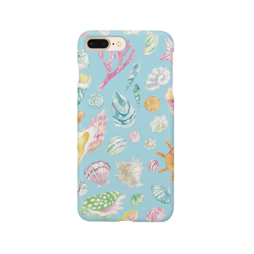 貝殻【青色】 Smartphone Case
