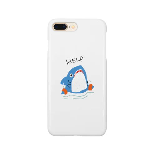 help サメ　青 Smartphone Case