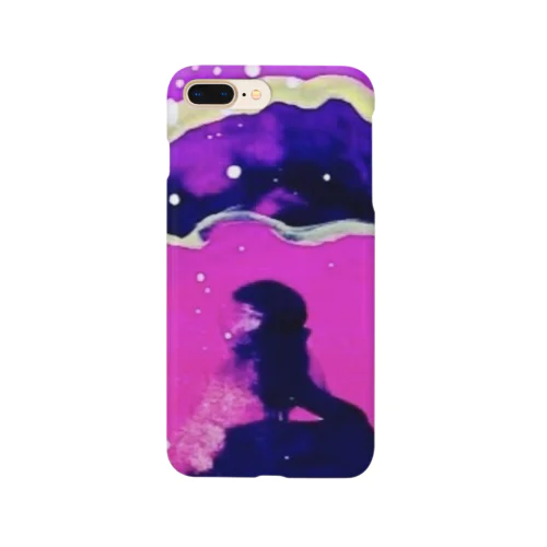 月夜の浜辺 Smartphone Case