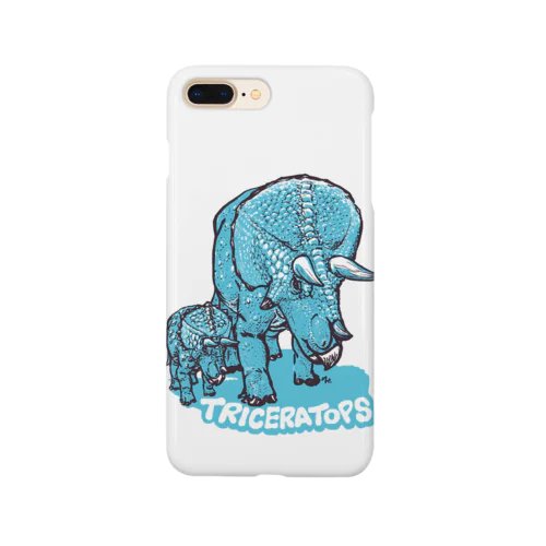 TRICERATOPS（成体と幼体） スマホケース