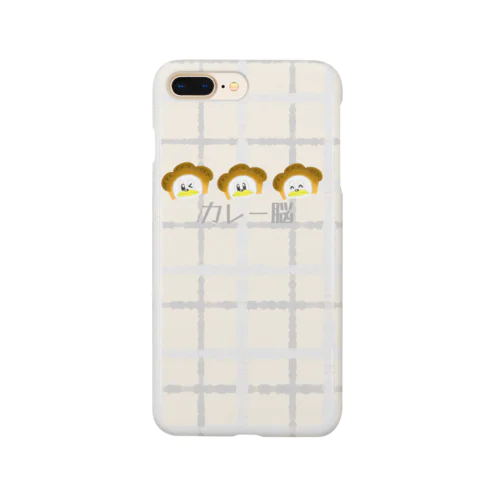 カレー脳チェック柄 Smartphone Case