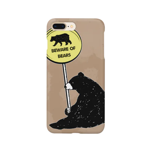 クマさんに注意 Smartphone Case