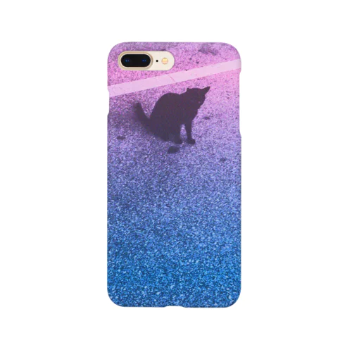 黒猫グラデ Smartphone Case