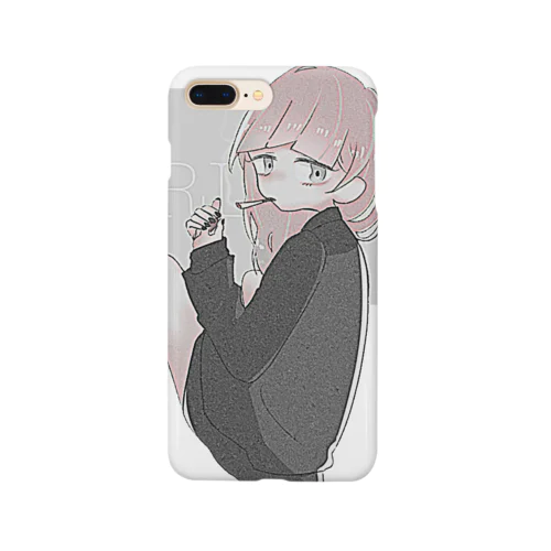 タバコと女の子。 Smartphone Case