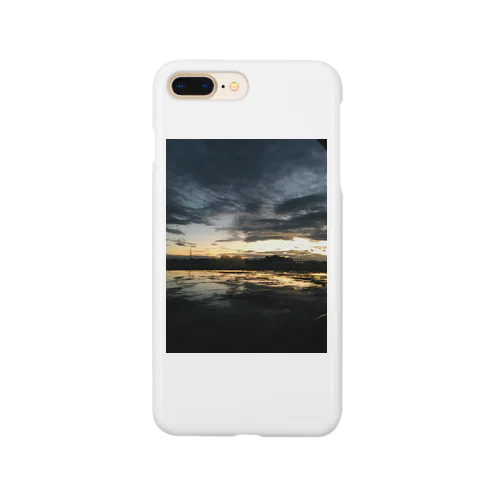 海と夕陽 Smartphone Case