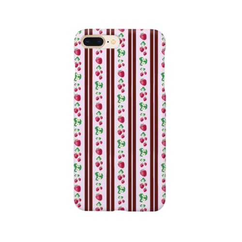 ちょっとロリータ系いちご柄 Smartphone Case