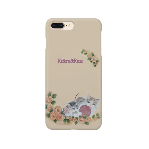 Kitten＆Rose Smartphone Case