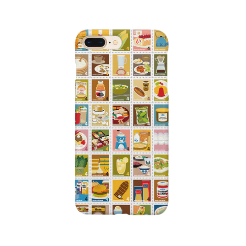 キャトル切手シート_食べ物01 Smartphone Case