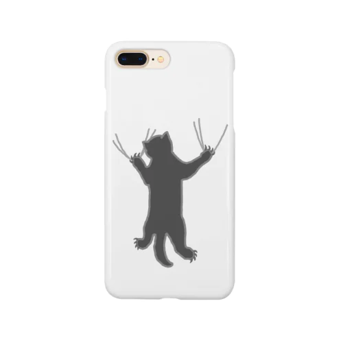 しがみつく黒猫 Smartphone Case