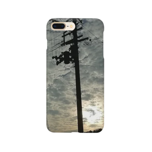 電信柱と空 Smartphone Case