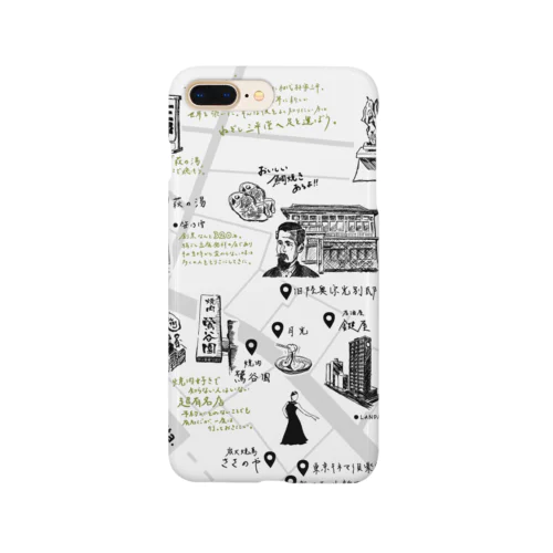 鶯谷MAPスマホケース Smartphone Case