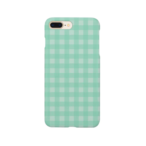 ギンガムチェック　くすみグリーン Smartphone Case