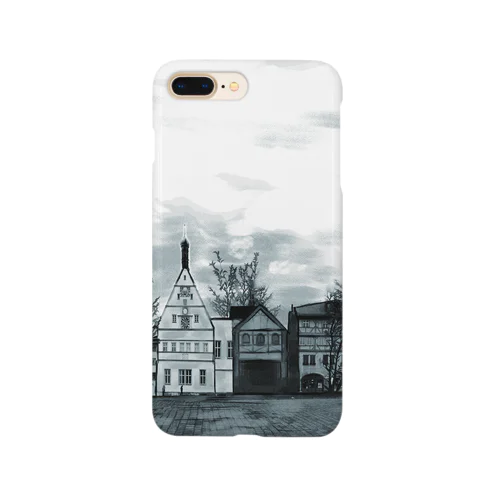 絵画のような街（原色） Smartphone Case