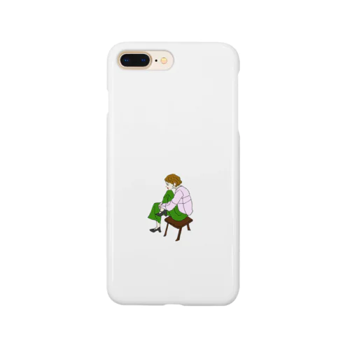 座る女の子 Smartphone Case