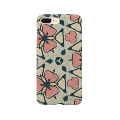 Retro flower スマホケース