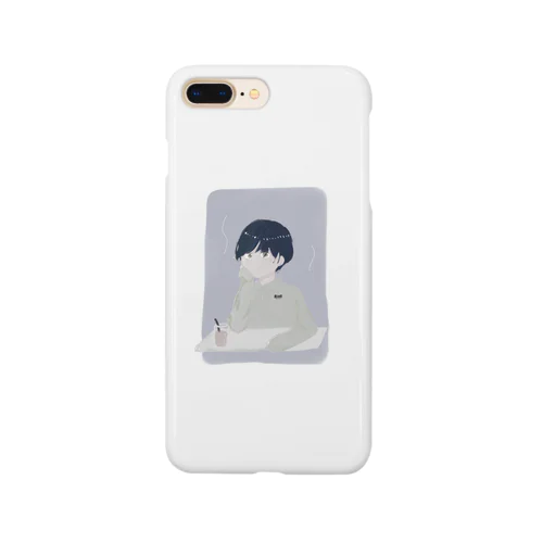 いちごミルク飲む男の子 Smartphone Case