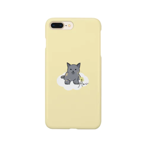 みんなを見守るあおいちゃんスマホケース/イエロー Smartphone Case