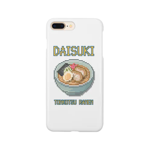 トンコツラーメン(ドット絵) Smartphone Case