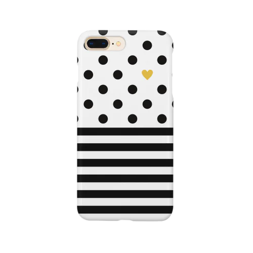 ドットボーダー（イエロー） Smartphone Case