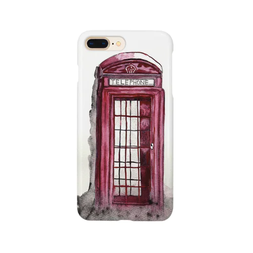 雨上がりのtelephone box Smartphone Case