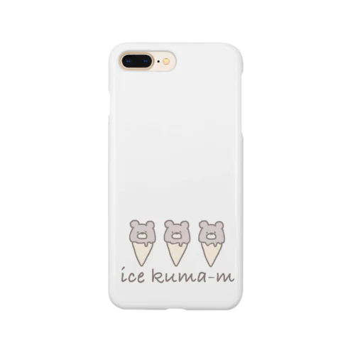 ice kuma-mʕ•ﻌ•✻ (色付き) Smartphone Case