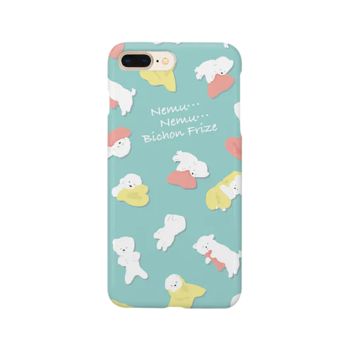 ねむねむビションフリーゼ（ターコイズ） Smartphone Case