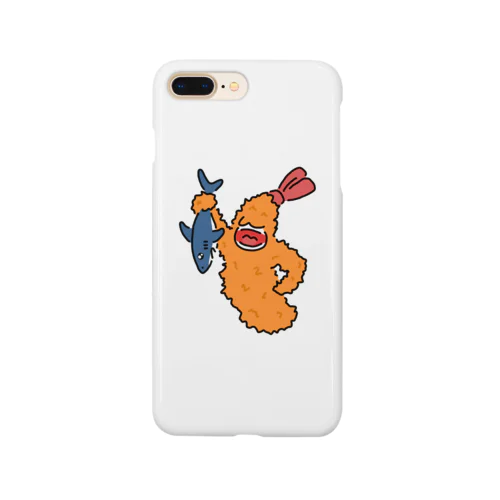 エビフライに食べられそうになるサメ Smartphone Case