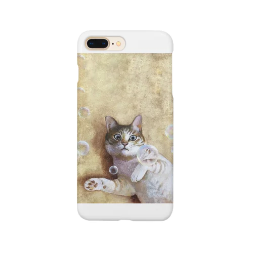 シャボン玉猫にゃあ Smartphone Case