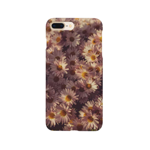 sunset flowers Smartphone Case