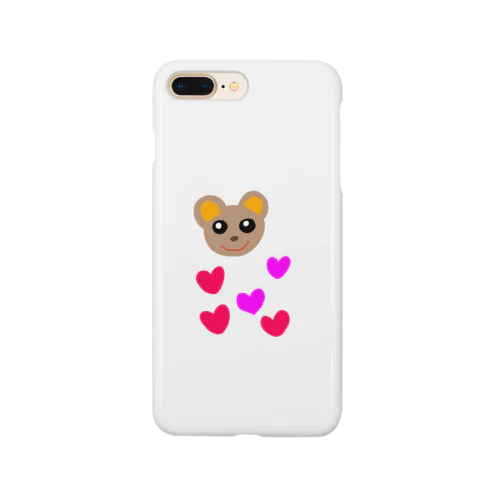 くまちゃんとハート Smartphone Case