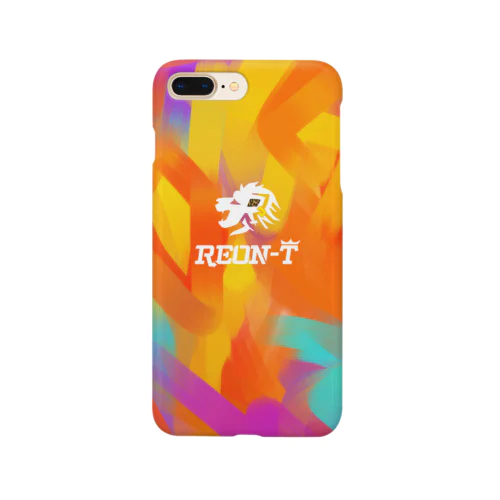 カラフル柄REON-Tロゴ Smartphone Case