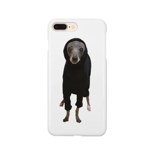 新しい服が気に入らなくて全部やめた犬 Smartphone Case