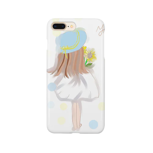 ひまわりと少女 Smartphone Case