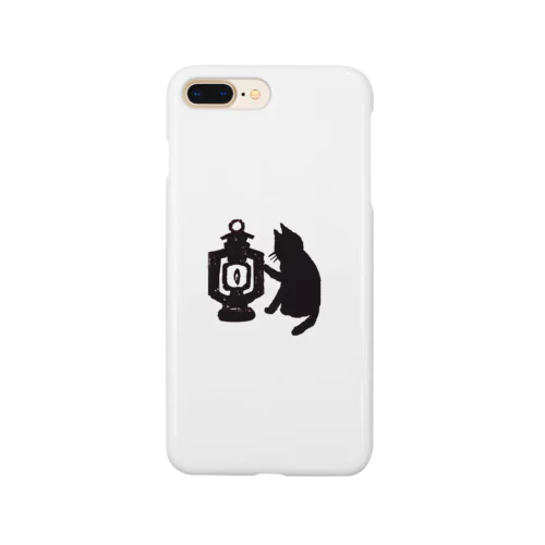 黒猫ランタンシルエット Smartphone Case