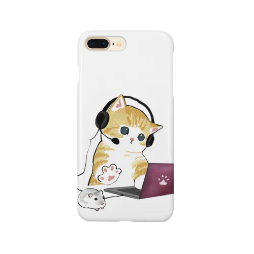 在宅勤務のプロ、その名は猫。 Smartphone Case