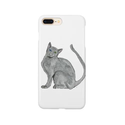 猫_ロシアンブルー Smartphone Case