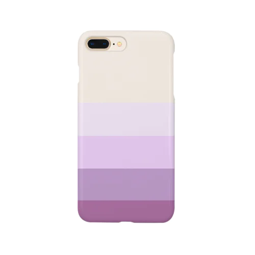 ラベンダーなボーダー Smartphone Case