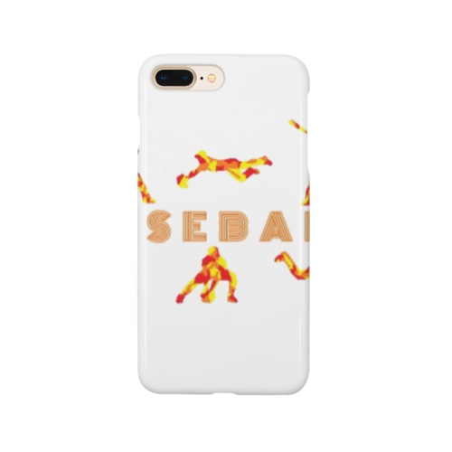 野球迷彩柄レッド系 Smartphone Case