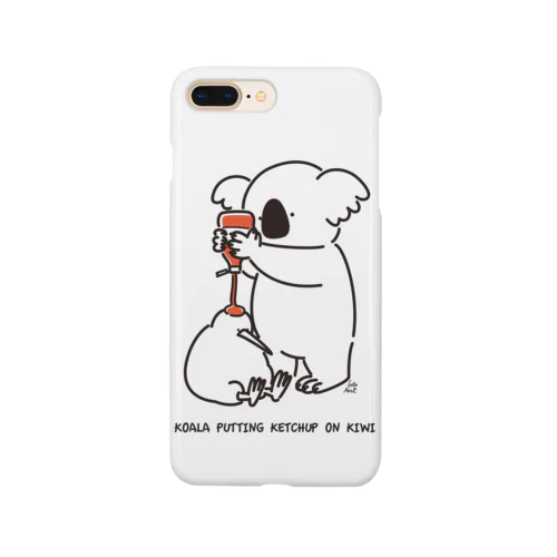 コアラケチャップキウイ(黒) Smartphone Case