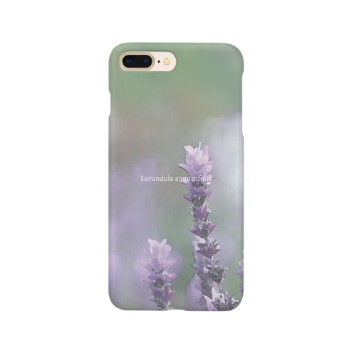 flower photo - lavender スマホケース