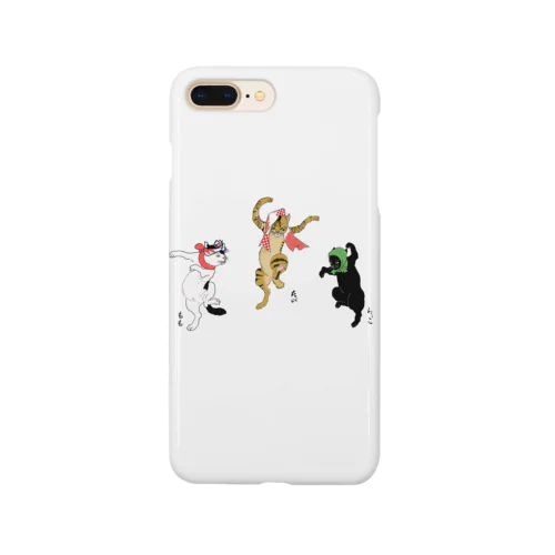 踊る我が家の猫たち Smartphone Case