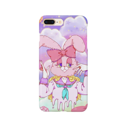 うさぎ頭のゆめかわセーラー少女~背景付き Smartphone Case