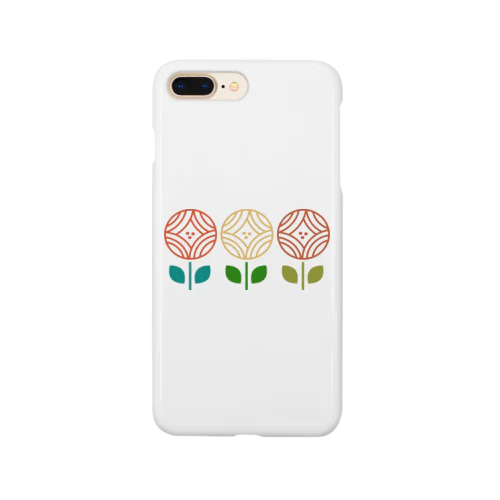 レトロな北欧花　まんまる Smartphone Case