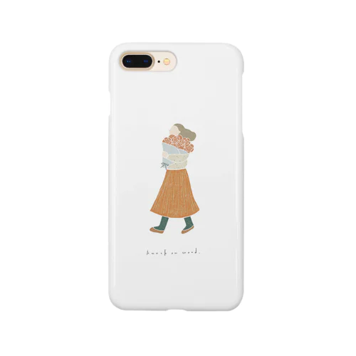 花束を抱える女の子(1月) Smartphone Case